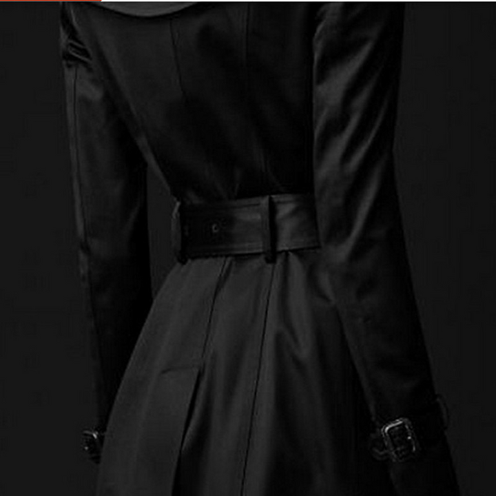 Damen Schlanker Trenchcoat mit Doppelknopfverschluss