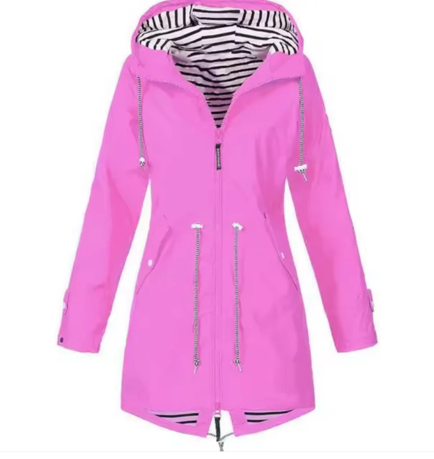 Wasserdichte Damenjacke mit Kapuze - Elegantes Design