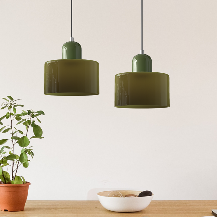 Bauhaus Glas Pendelleuchte für Stilvolle Innenräume