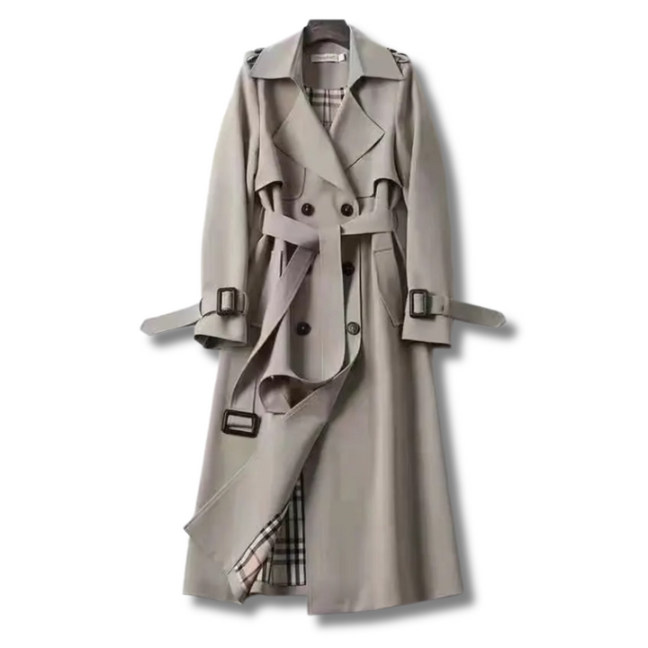 Damen Trenchcoat mit Verstellbarer Passform - Beige