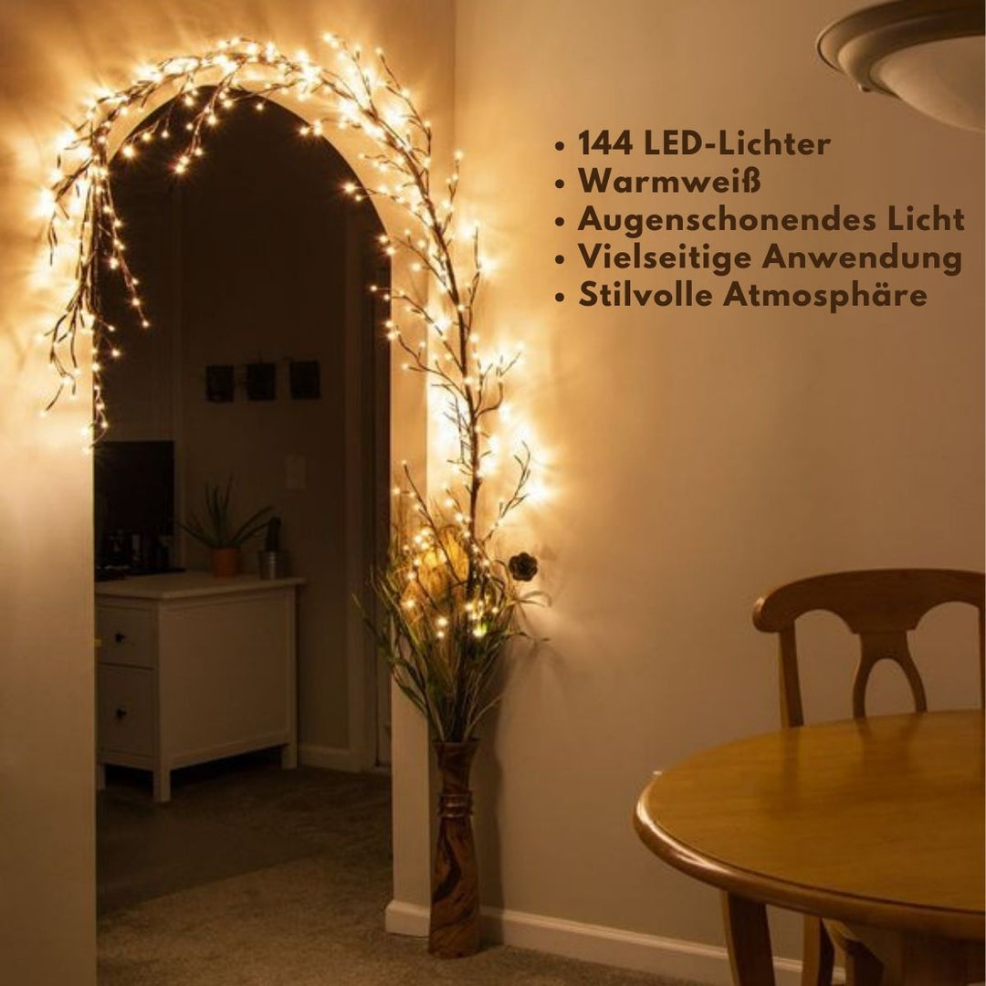 LED Weinreben-Lichterkette für gemütliche Atmosphäre
