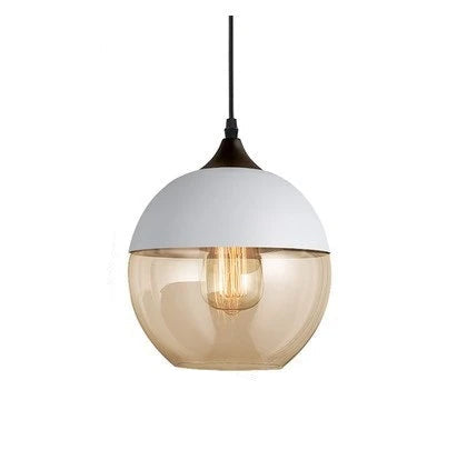Luxuriöse Glas- und Holz-Pendelleuchte für stilvolles Ambiente