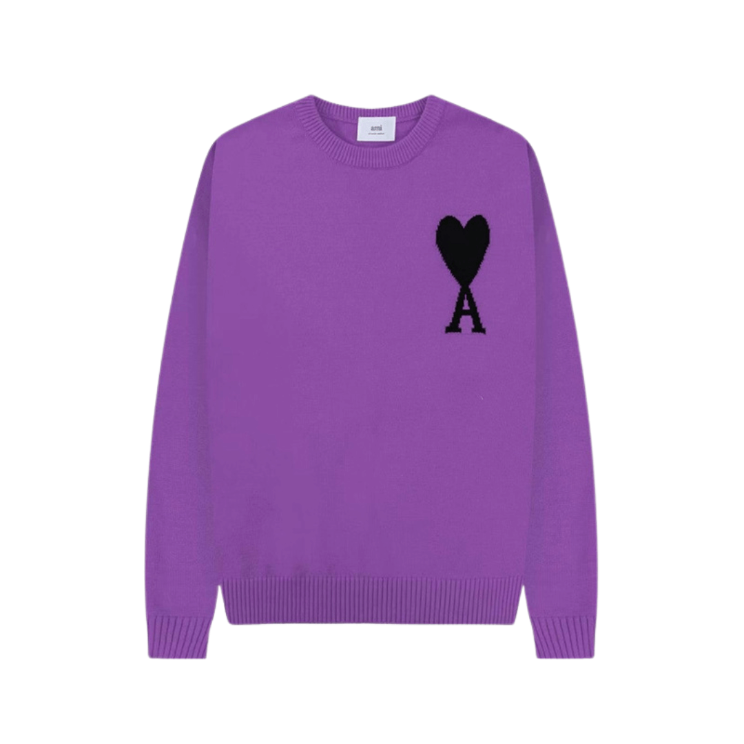 Damen Pullover mit Herz-Druck