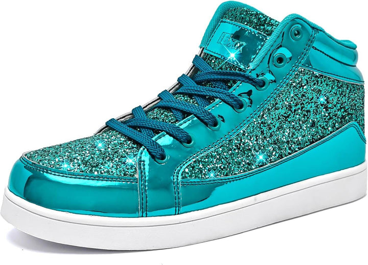 Glitzer-Sneaker: Casual & Neon