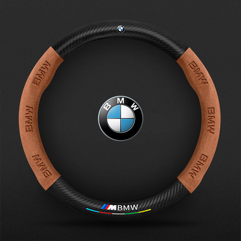 "3D geprägter Lederlenkradbezug, rutschfest, luxuriöses Design, universelle Passform, idealer Schutz und Komfort fürs Auto."