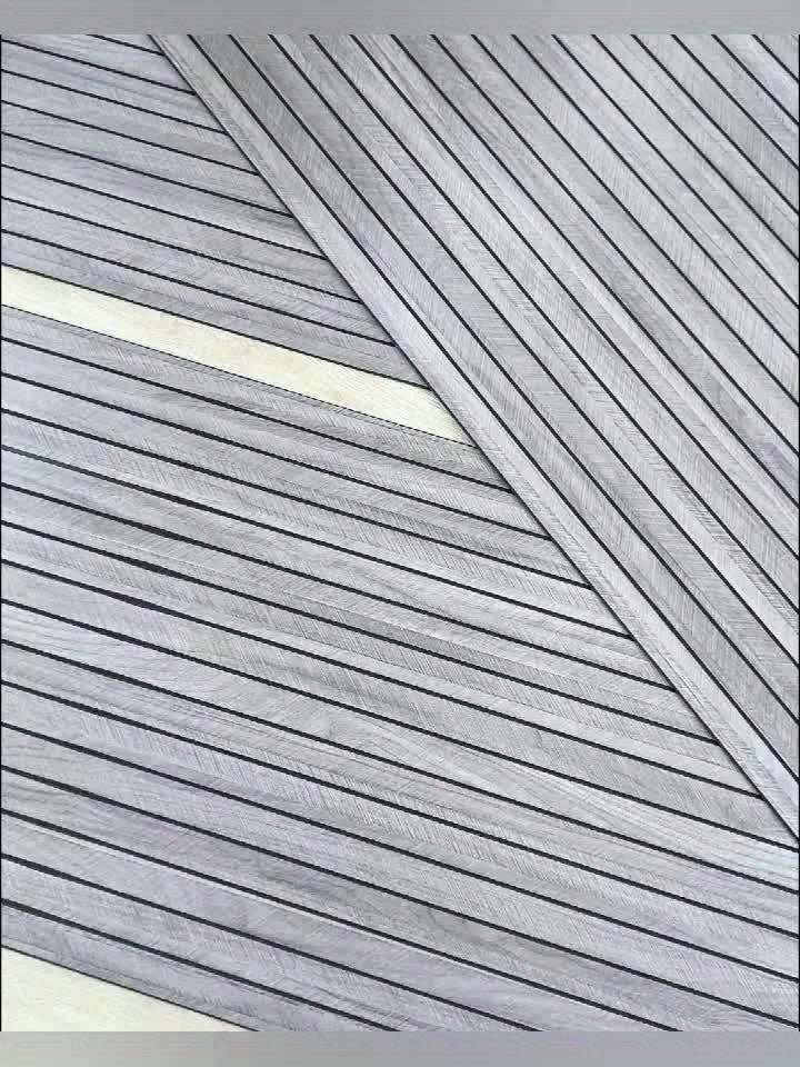 3D Wandpaneele selbstklebend, Holzoptik, realistische Maserung, modern, schlicht, beige, ideal für Wohnzimmer.