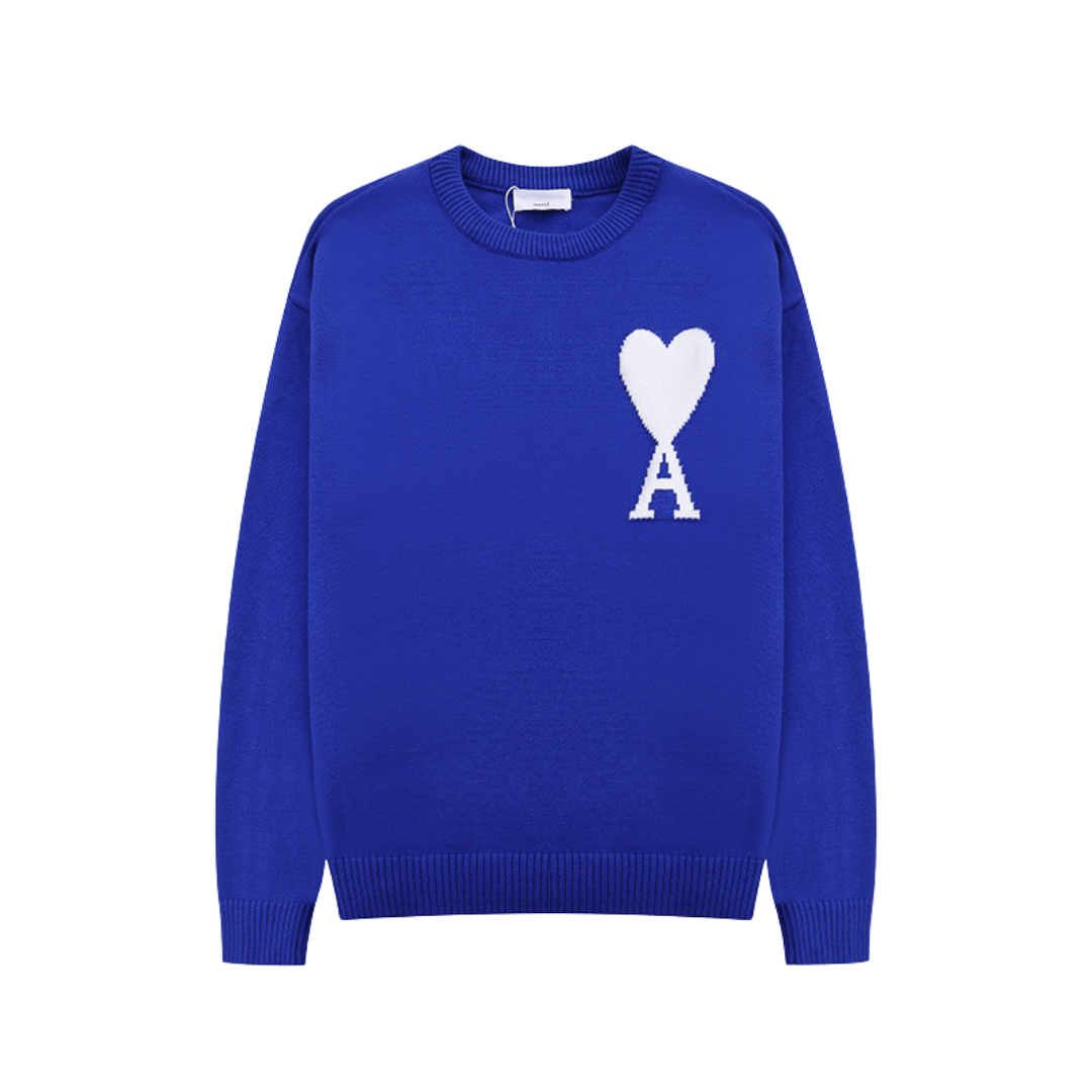 Damen Pullover mit Herz-Druck