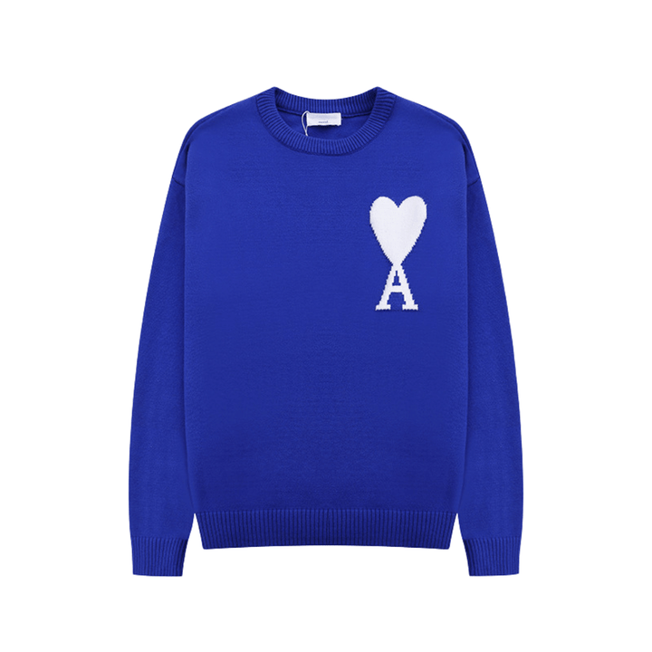 Damen Pullover mit Herz-Druck