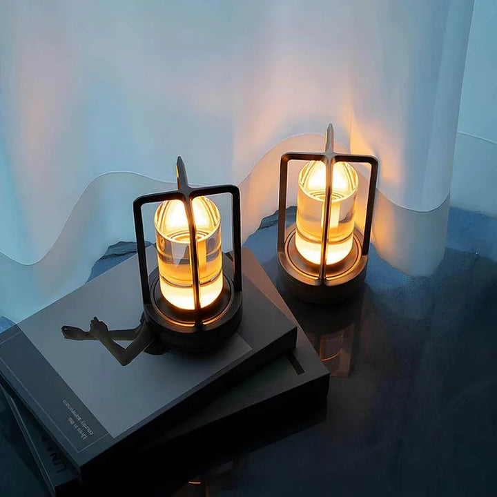 Exklusive Tischlampe für Innenräume mit Kristallglas