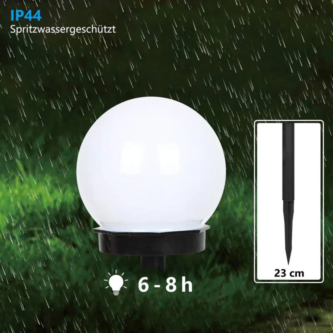 "3er Set LED Solarleuchten, wasserdicht, für Gartenbeleuchtung, energieeffizient, modernes Design, wetterfest"