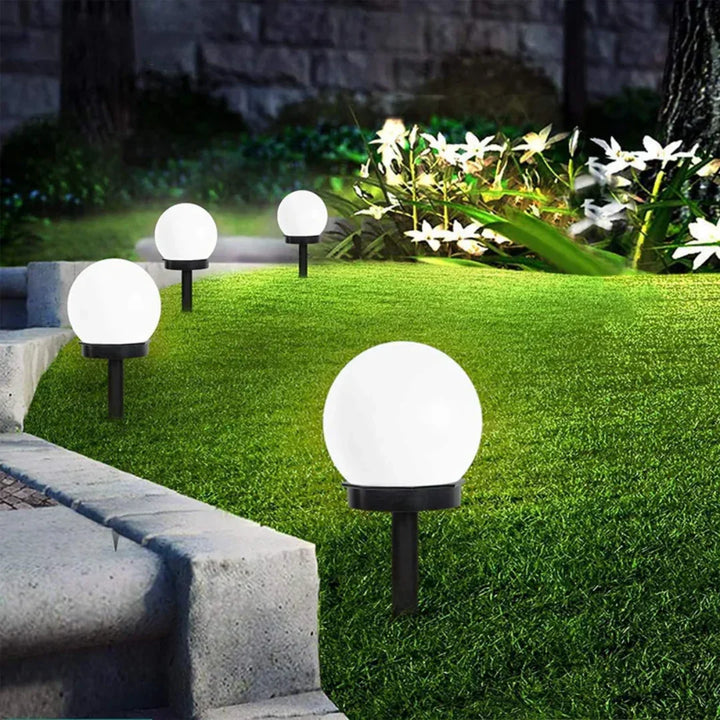 "3er Set LED Solarleuchten, wasserdicht, für Gartenbeleuchtung, energieeffizient, modernes Design, wetterfest"