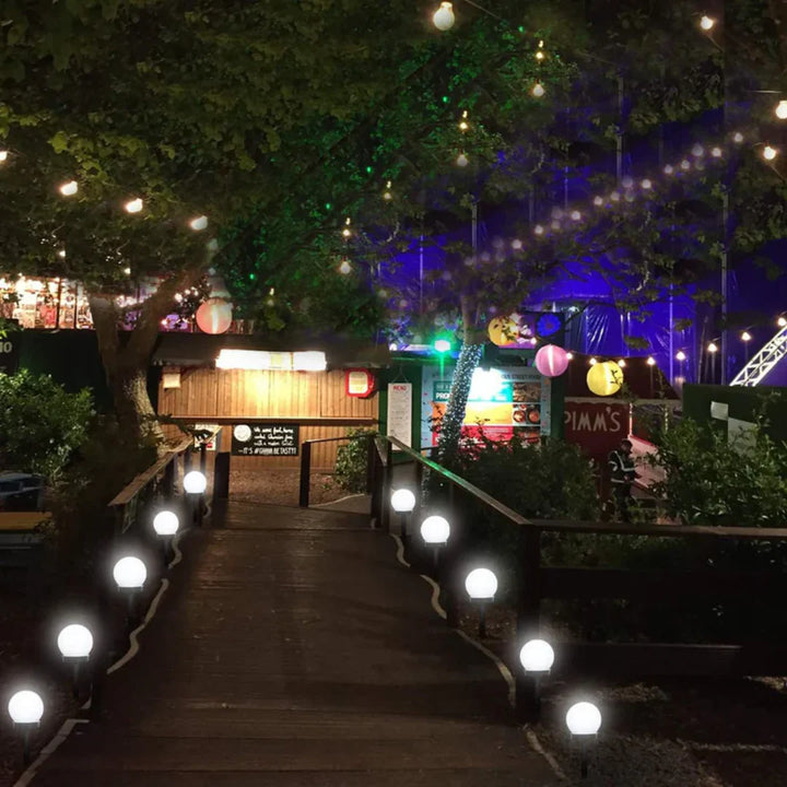 "3er Set LED Solarleuchten, wasserdicht, für Gartenbeleuchtung, energieeffizient, modernes Design, wetterfest"
