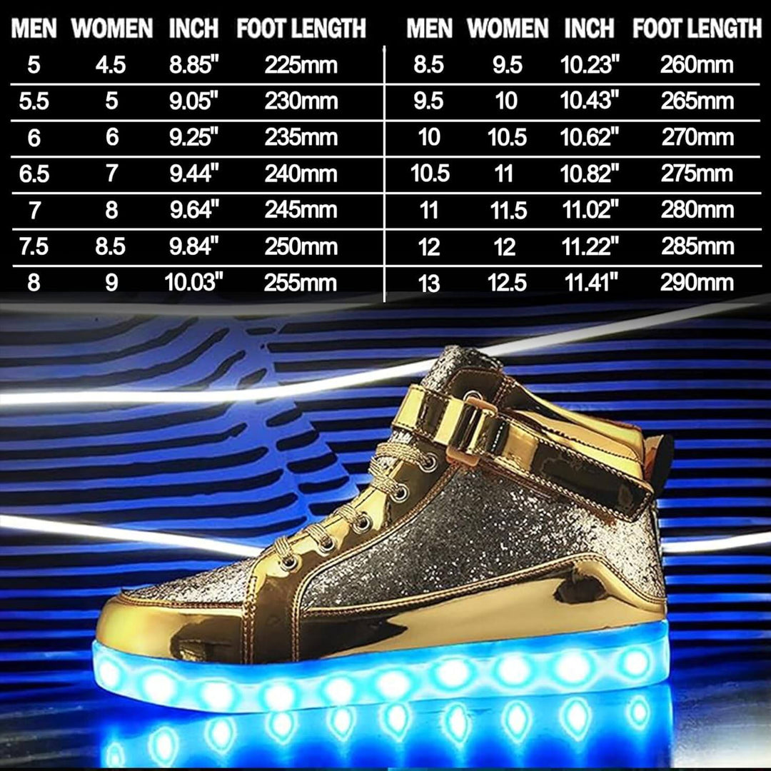 LED-Sneaker mit Akku-Beleuchtung: Modisch & Funktional