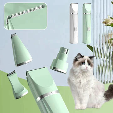 "4-in-1 Tierpflege-Trimmer, ergonomisch, multifunktional, für Fell- und Pfotenpflege, Eleganz, flüsterleise, Haustierbedarf"