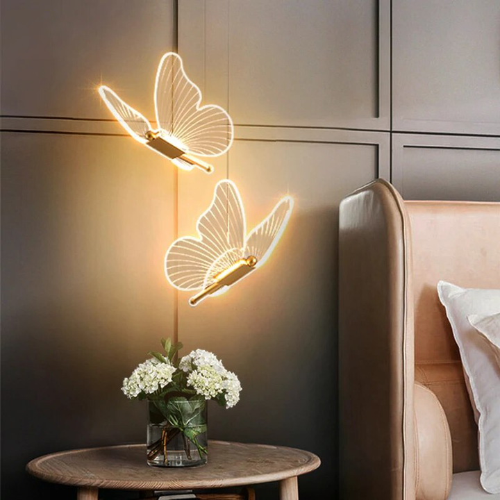 Elegante Schmetterlings-Hängeleuchte für das Wohnzimmer