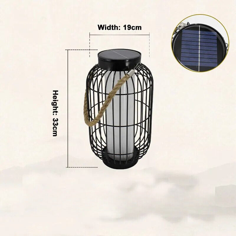 Solarbetriebene LED-Chinesische Lampe für Außenbereiche