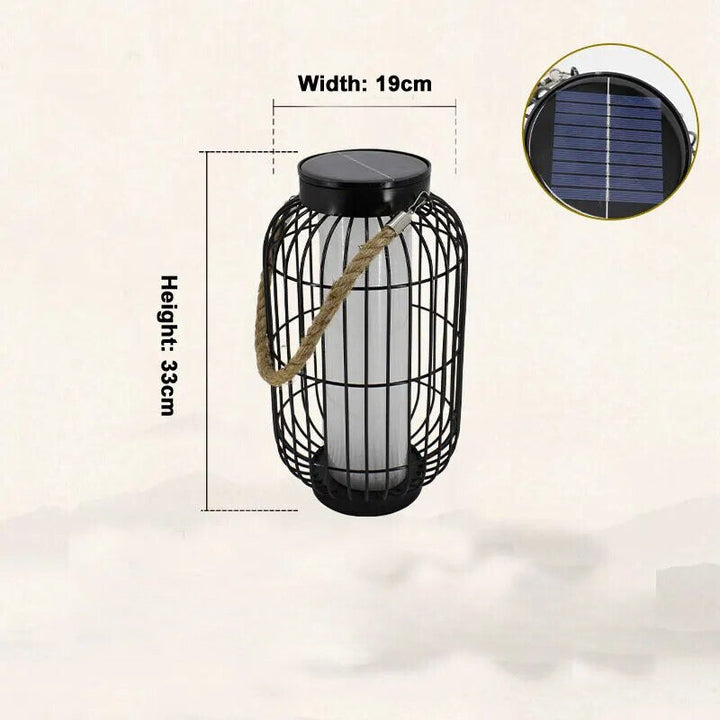 Solarbetriebene LED-Chinesische Lampe für Außenbereiche