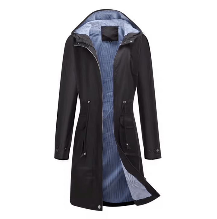 Wasserdichte Damenjacke mit Kapuze