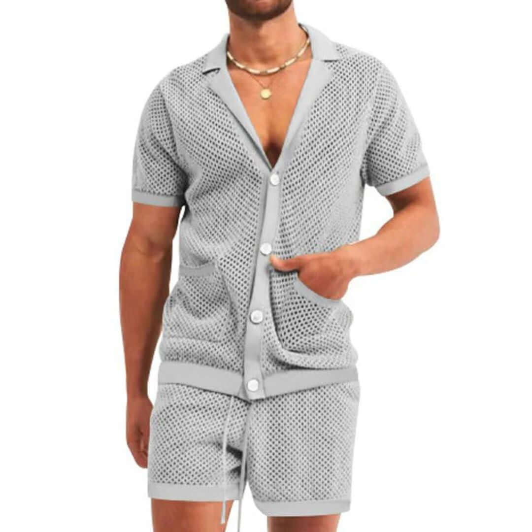 Herren Loungewear Set: Zweiteiliges Sommer-Outfit