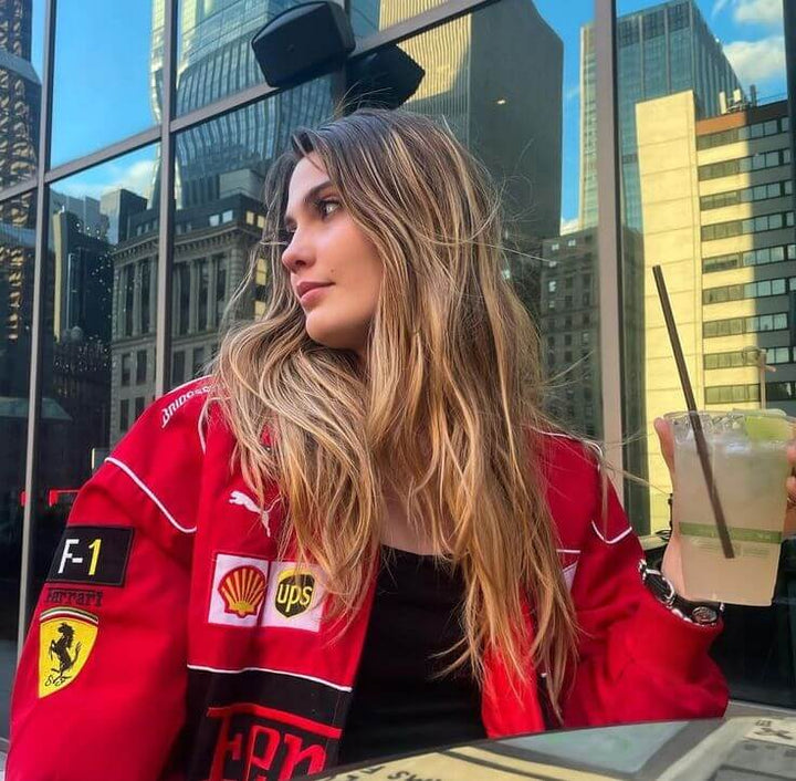 Vintage Ferrari Rennfahrerjacke