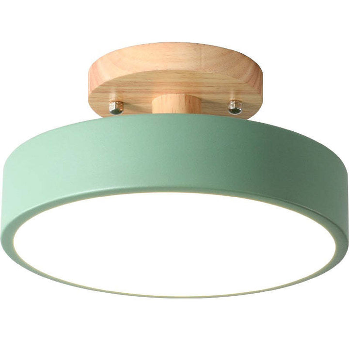 Moderne Holz-LED-Deckenleuchte
