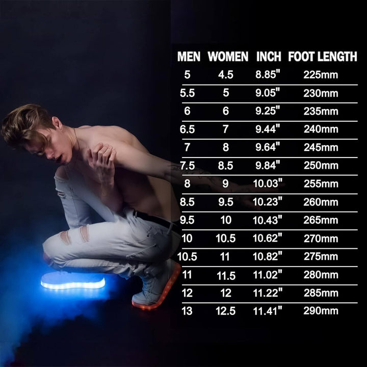 LED-Sneaker mit Akku-Beleuchtung: Modisch & Funktional