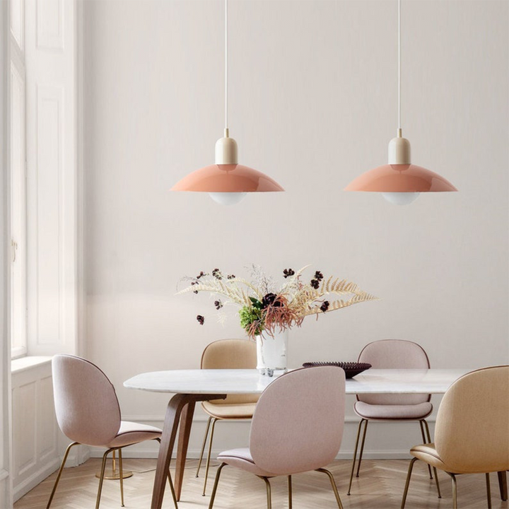 Farbige Macaron Pendelleuchte - Modernes Design