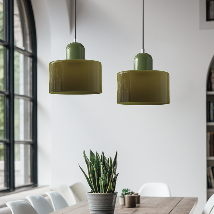 Bauhaus Glas Pendelleuchte für Stilvolle Innenräume