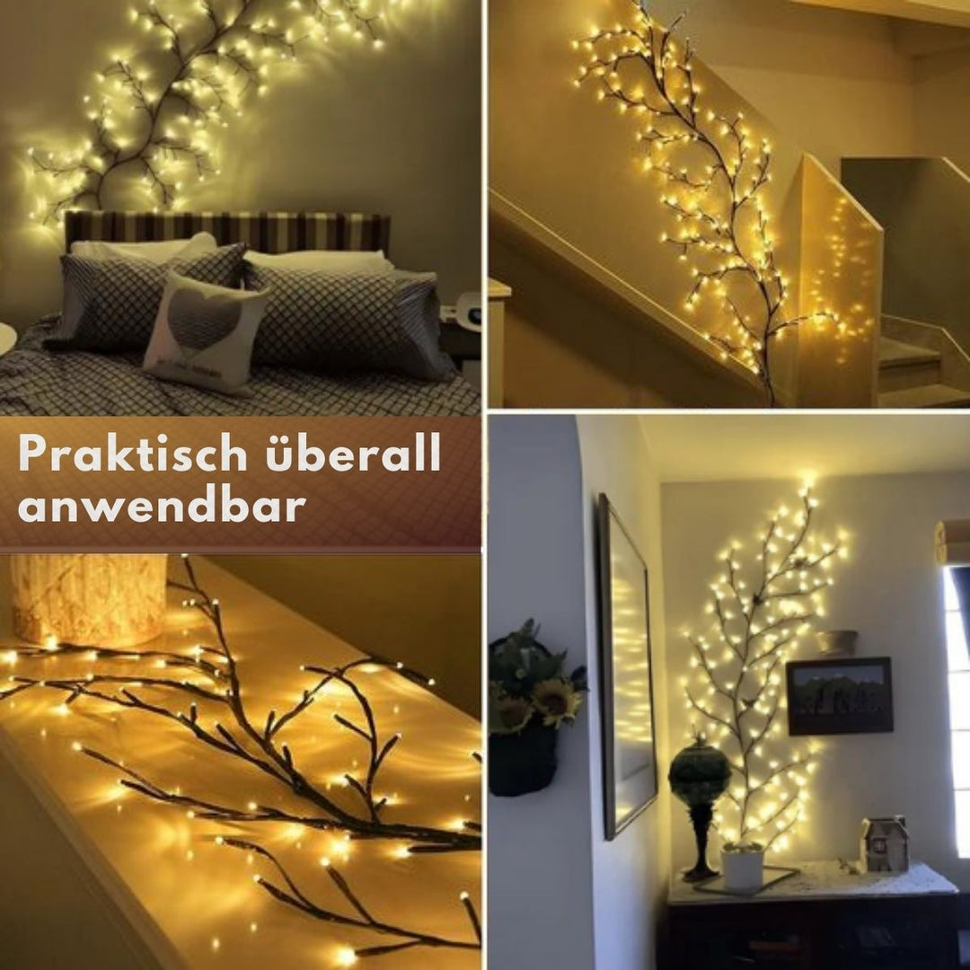 LED Weinreben-Lichterkette für gemütliche Atmosphäre