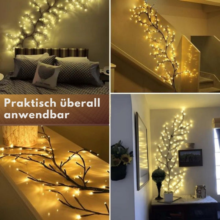 LED Weinreben-Lichterkette für gemütliche Atmosphäre