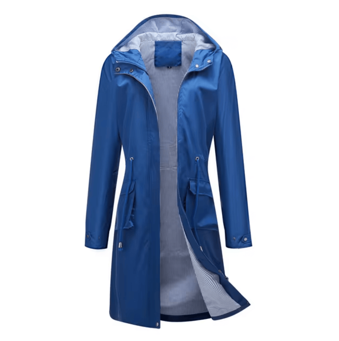 Wasserdichte Damenjacke mit Kapuze