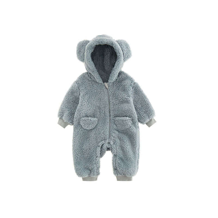 Baby Fleece Strampler mit Tiermotiv - Kuschelig & Warm