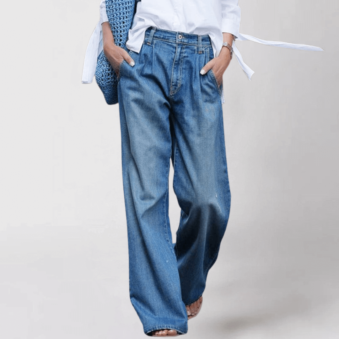 Komfortable Weit Geschnittene Damenjeans