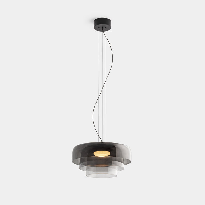 Nordische Glas-Pendelleuchte für Wohnzimmer