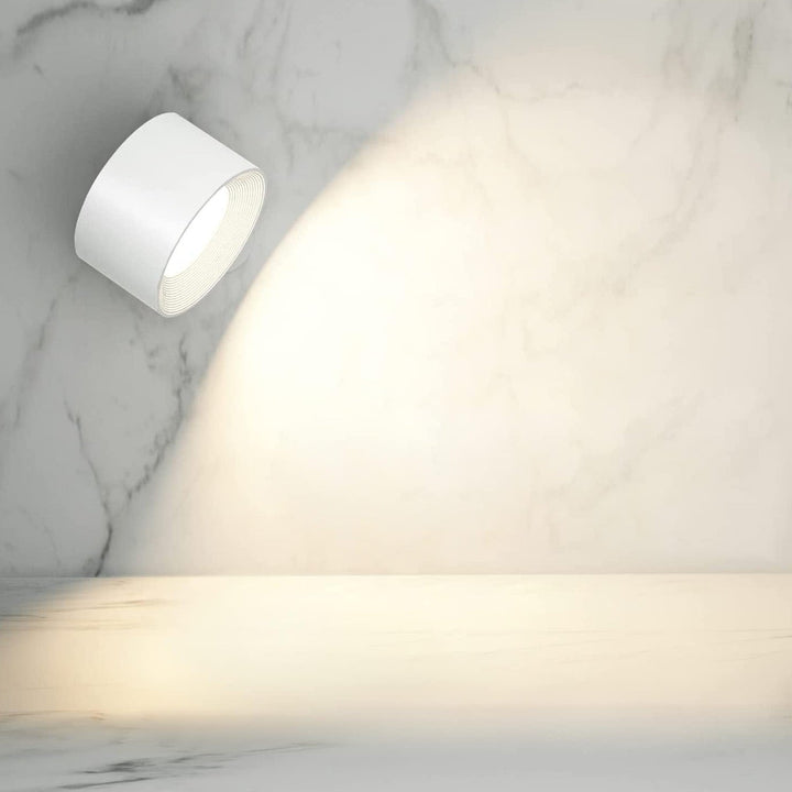 Schnurlose LED-Wandleuchte mit 360° Drehung für moderne Räume