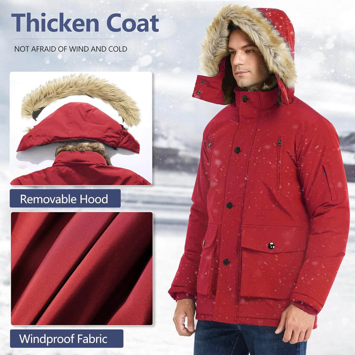 Herren Winterjacke mit Kapuze - Wärme & Stil