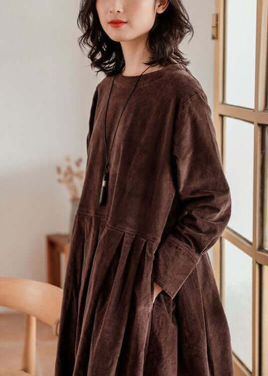 Corduroy Herbst-Winter Kleid