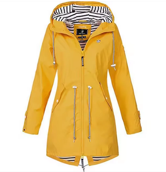 Wasserdichte Damenjacke mit Kapuze - Elegantes Design