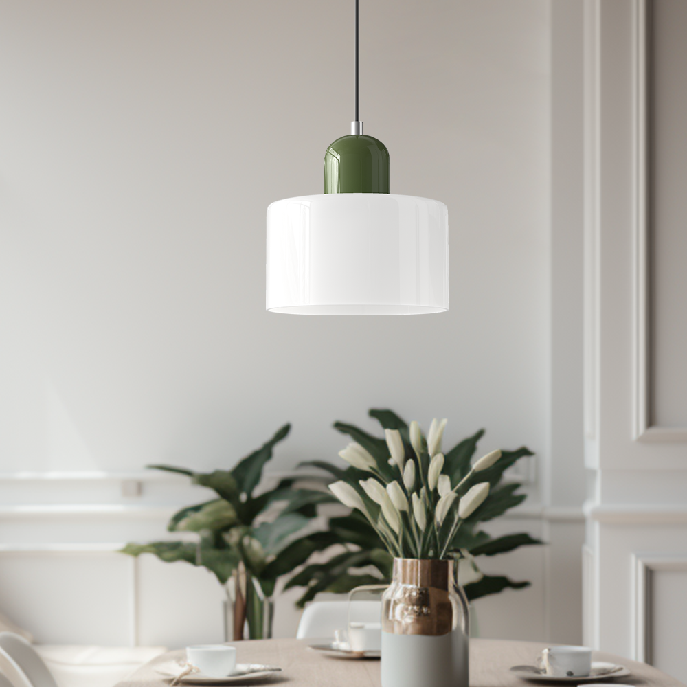 Bauhaus Glas Pendelleuchte für Stilvolle Innenräume