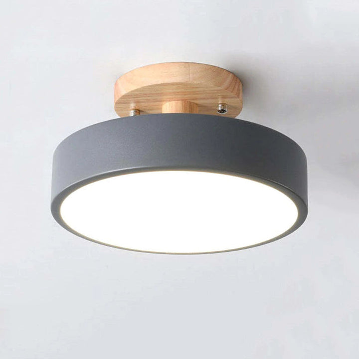 Moderne Holz-LED-Deckenleuchte