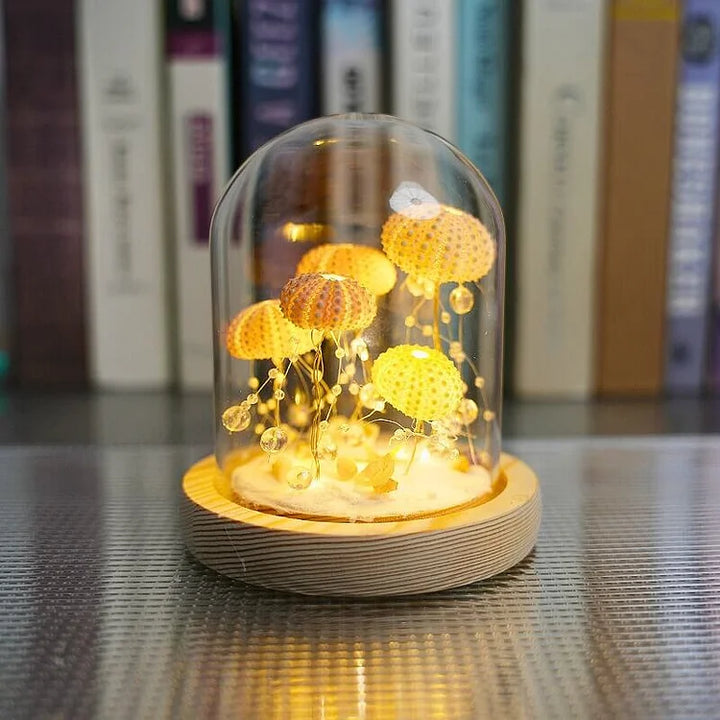 DIY Seeigel-Nachtlicht: Kreatives Vintage-Ambiente