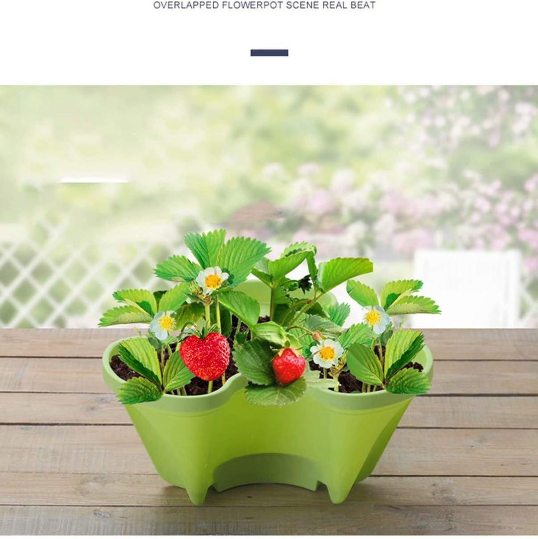 "6-Etagen vertikaler Pflanzturm für Blumen und Kräuter, platzsparend, modernes Design, ideal für kleine Gärten."