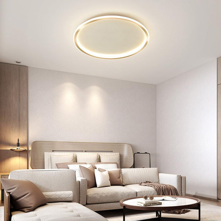 Runde LED-Deckenleuchte im skandinavischen Stil