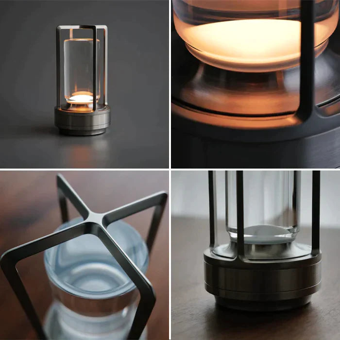 Exklusive Tischlampe für Innenräume mit Kristallglas