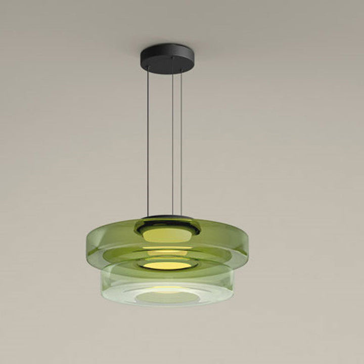 Moderne Glas-Hängeleuchte im Bauhaus-Stil für Wohnzimmer