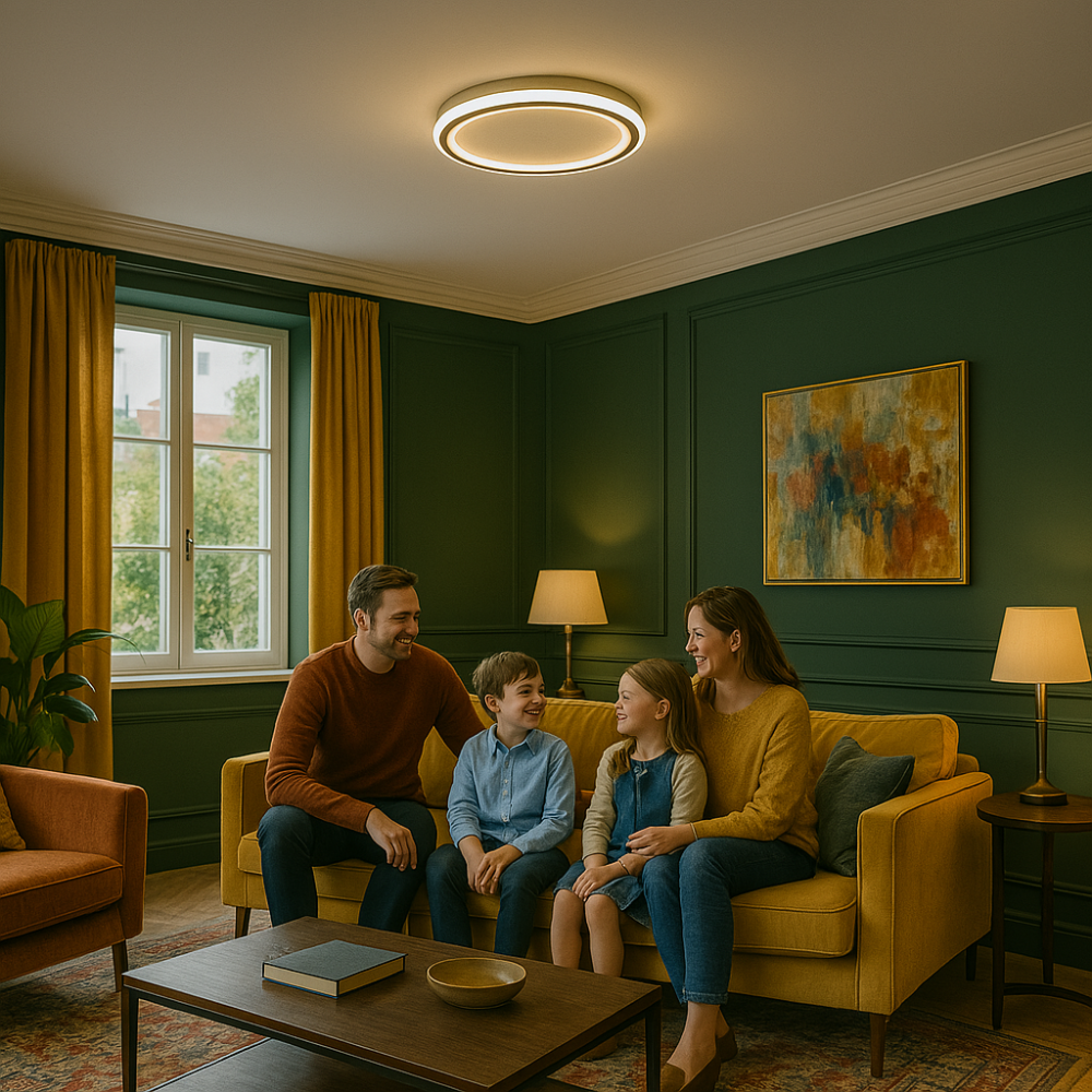 Moderne LED-Deckenleuchte für Wohnzimmer & Flur, Skandinavisch