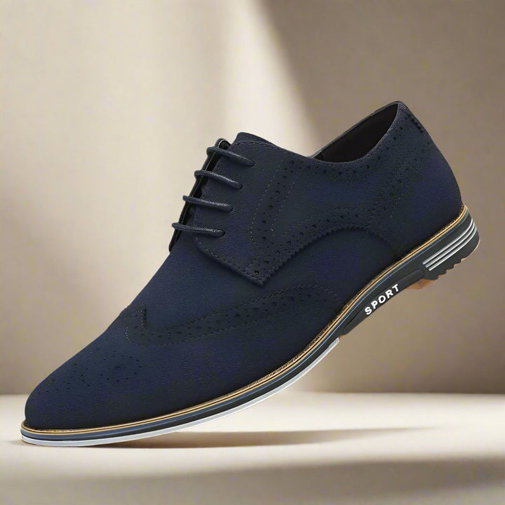 Wildleder-Herrenschuhe mit Schnürsenkeln - Eleganter Komfort