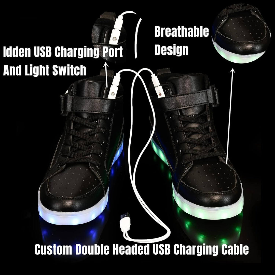 LED-Sneaker mit Akku-Beleuchtung: Modisch & Funktional