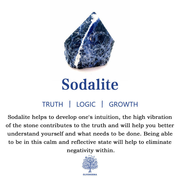 Sodalith Kristall blau, roh, für Intuition, Wahrheit, Wachstum, spirituelle Heilung.