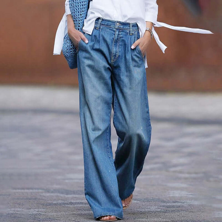 Komfortable Weit Geschnittene Damenjeans